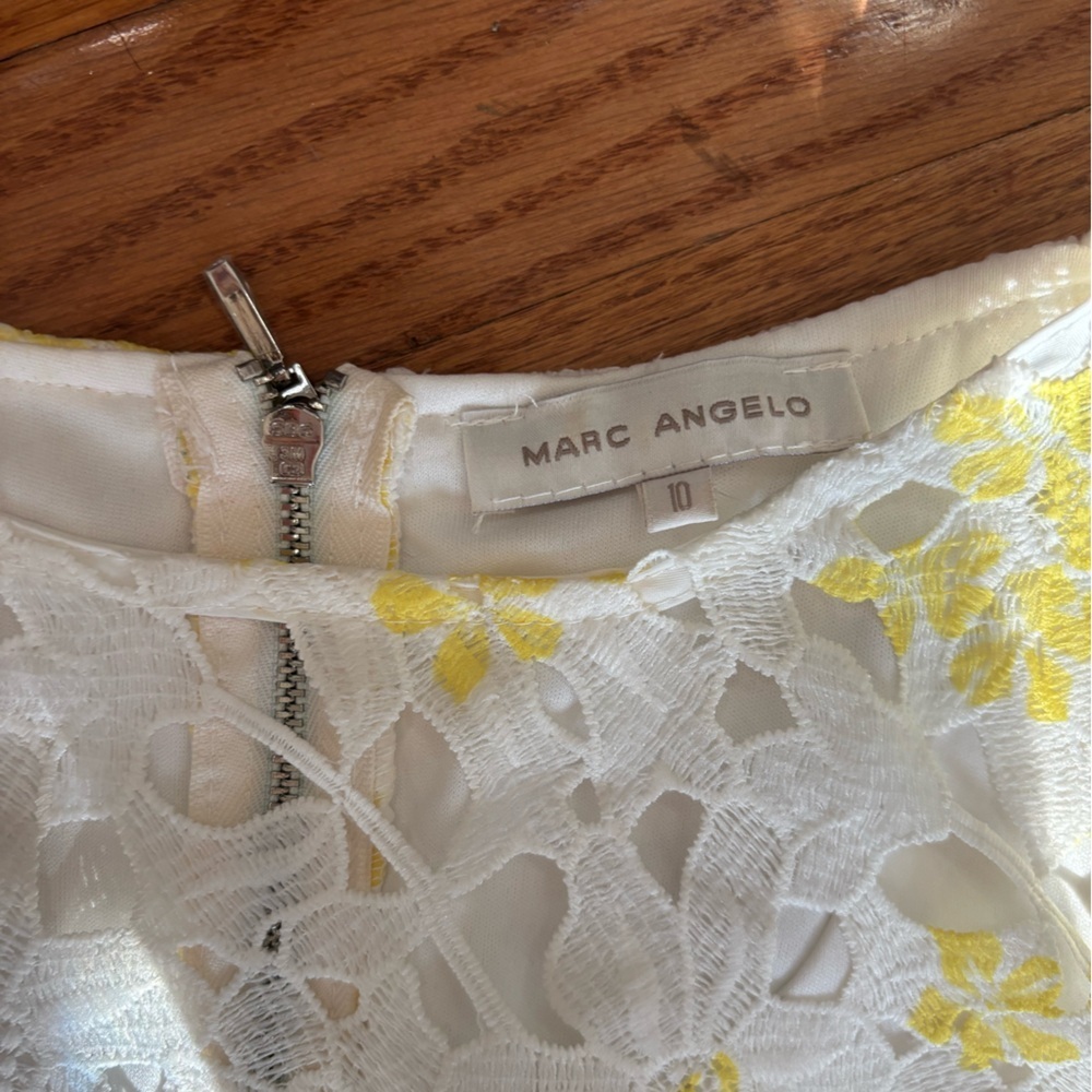 Lace Easter Yellow and White Floral Lace Maxi Dress from Ireland - Picture 3 of 4